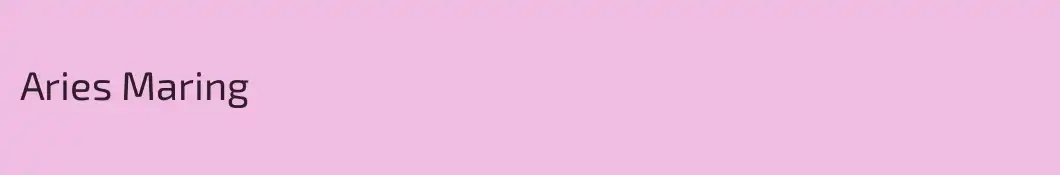 Aries Maring